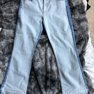 Double blue flair jeans